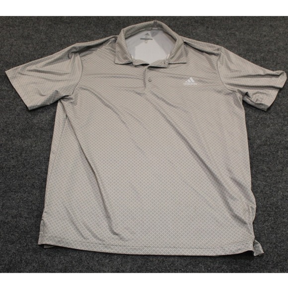 adidas Other - Adidas Golf‎ Polo Shirt Mens XL Gray Pattern Short Sleeve Casual Athletic